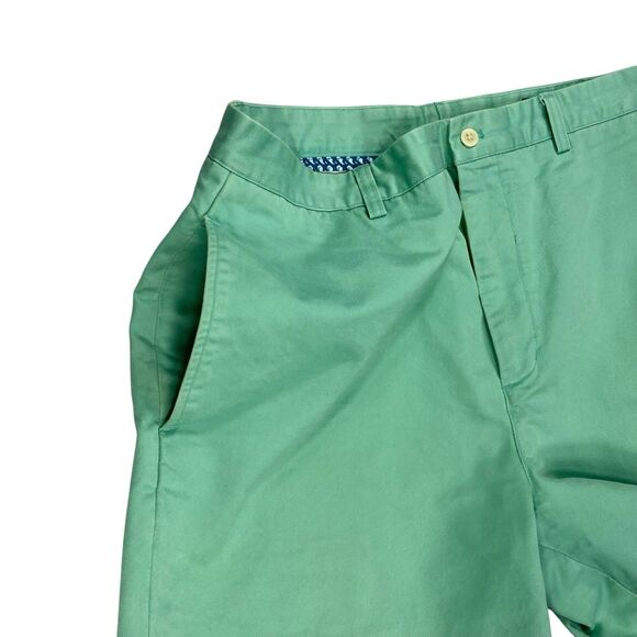 Vineyard Vines Shorts Mens Sz 36 Green The Club Prep Country Club Classic Chinos - Picture 2 of 10